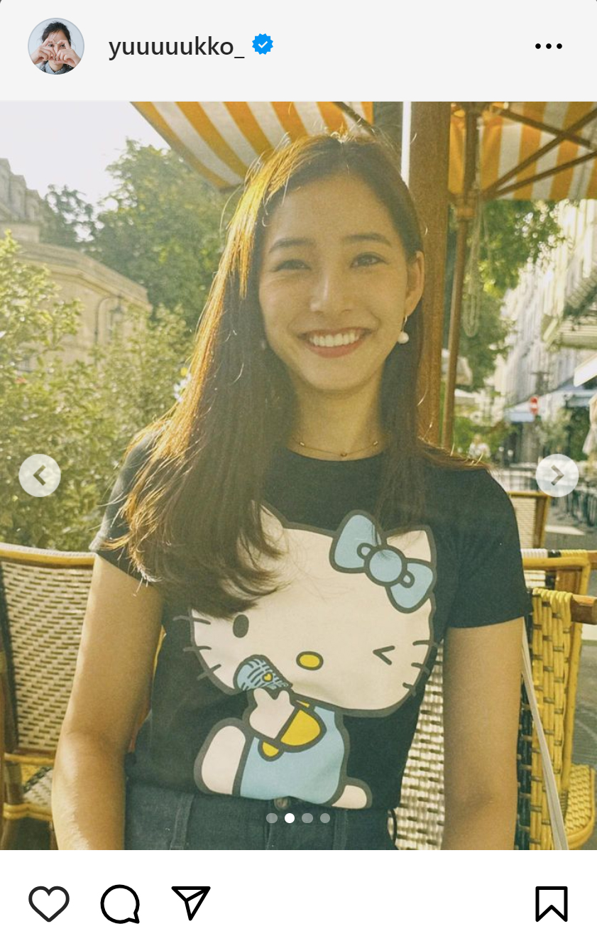 新木優子のインスタグラムから