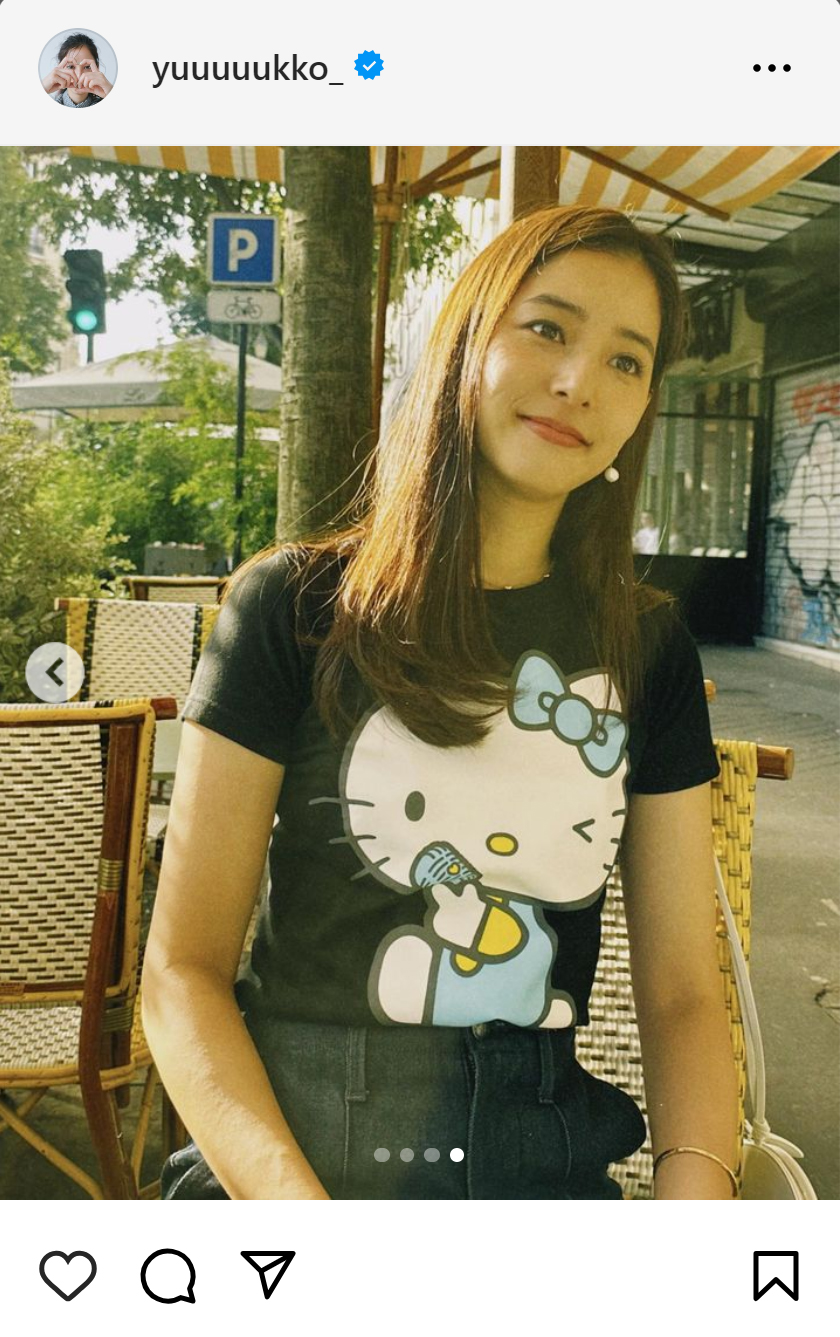 新木優子のインスタグラムから