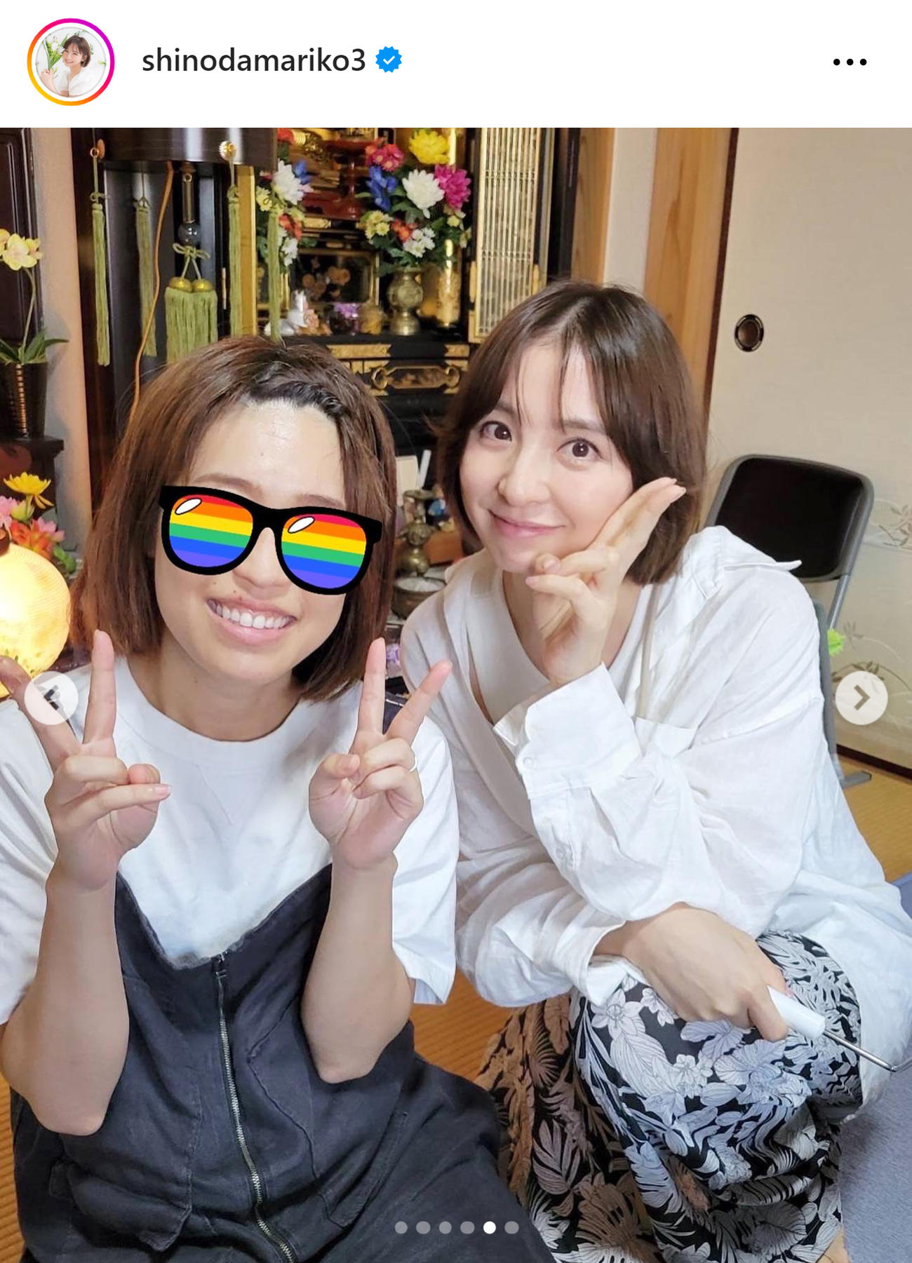 篠田麻里子のインスタグラムから