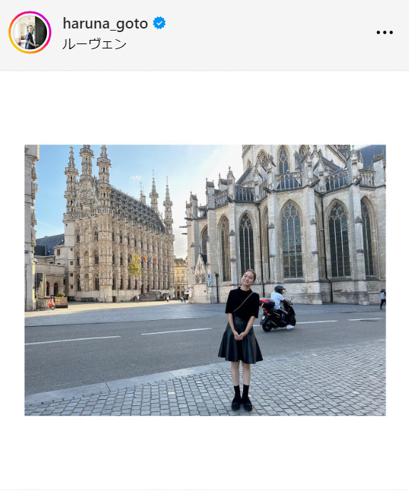 日本テレビ後藤晴菜アナウンサーのインスタグラムから
