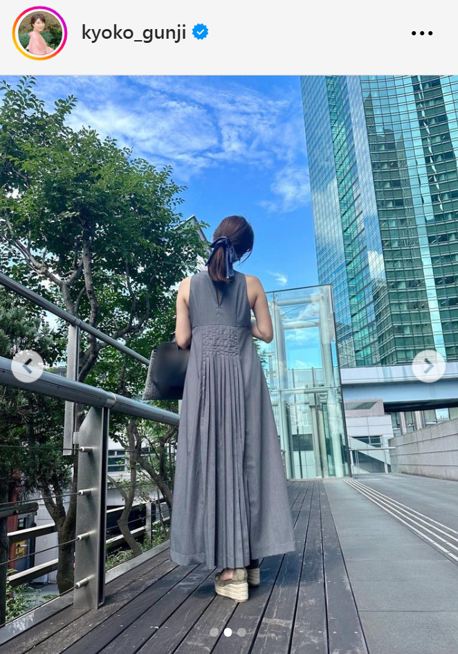 郡司恭子アナのインスタグラムから