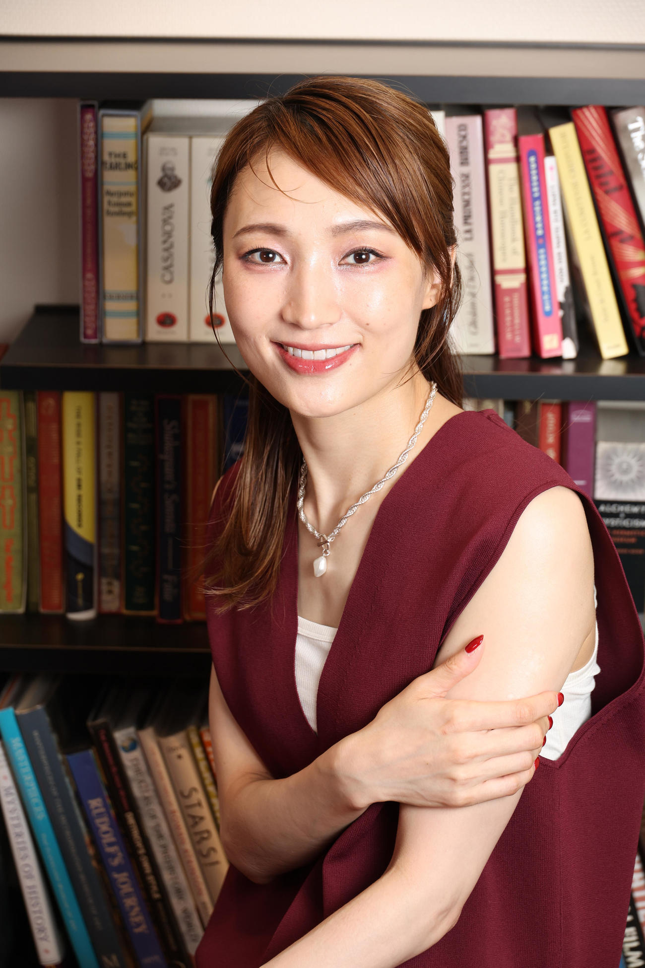ミュージカルへの思いを語る望海風斗（撮影・中島郁夫）