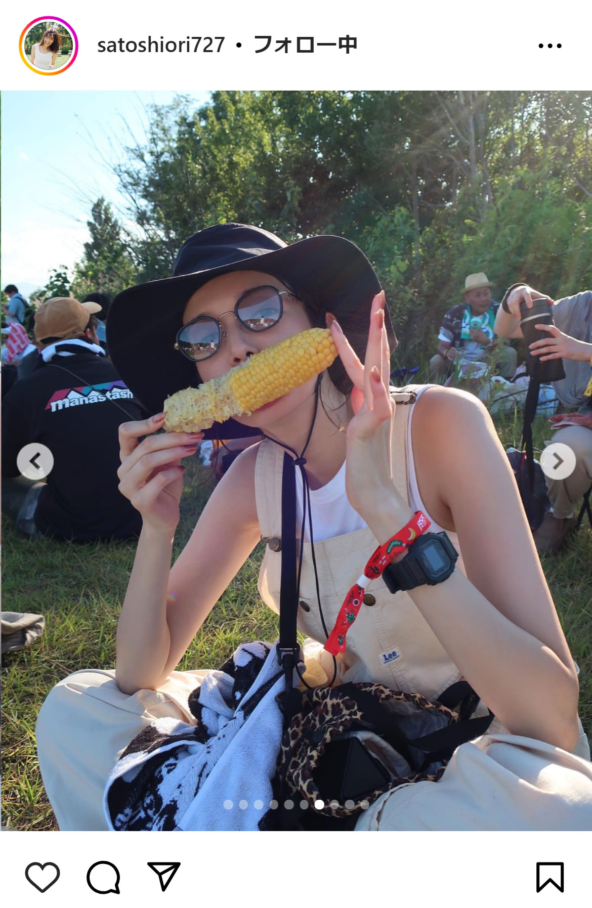 佐藤栞里のインスタグラムから