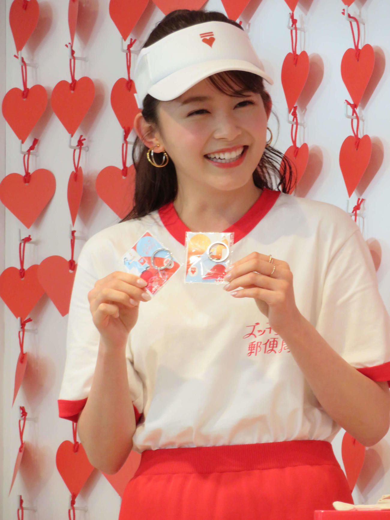 日本郵政「ズッキュン♡郵便局」メディア向けオープニングイベントに参加した久間田琳加（撮影・村上幸将）