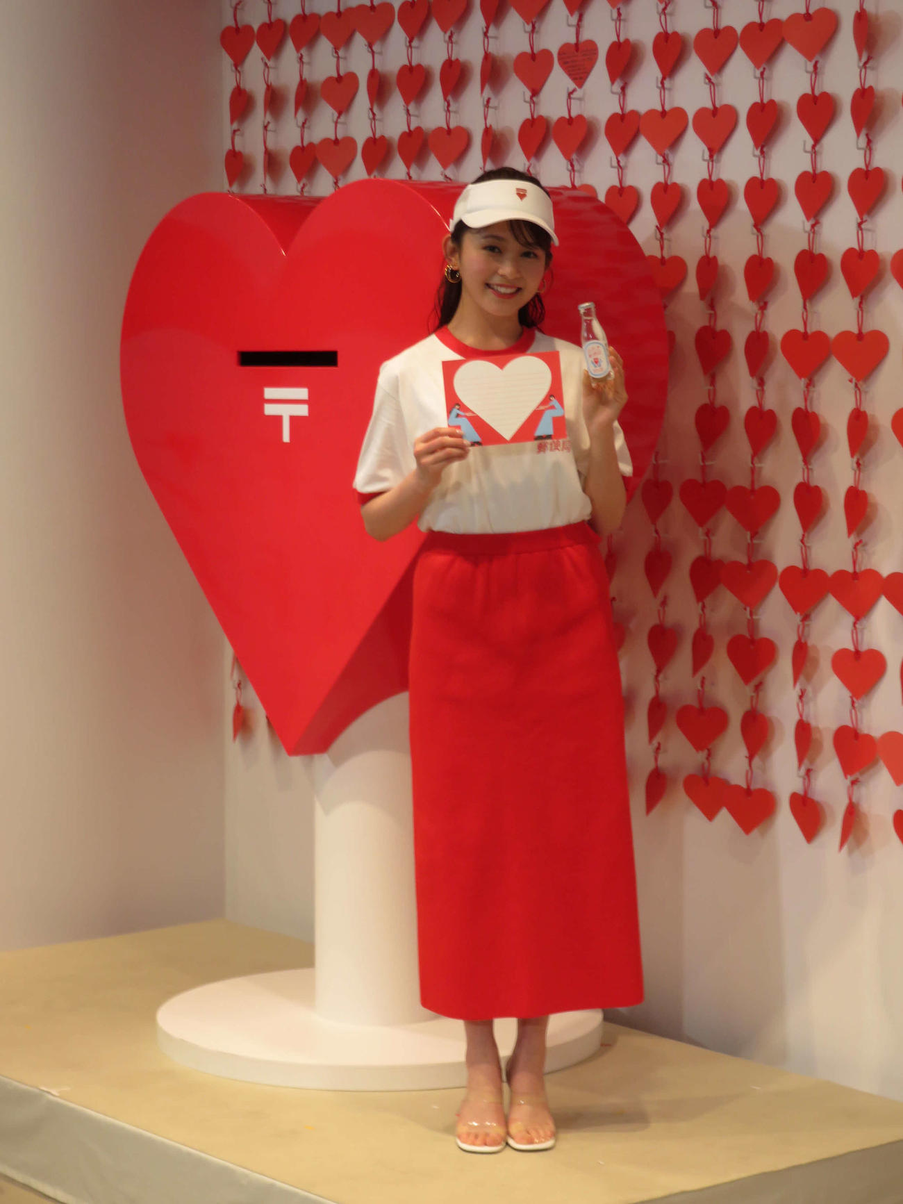 日本郵政「ズッキュン♡郵便局」メディア向けオープニングイベントに参加した久間田琳加（撮影・村上幸将）