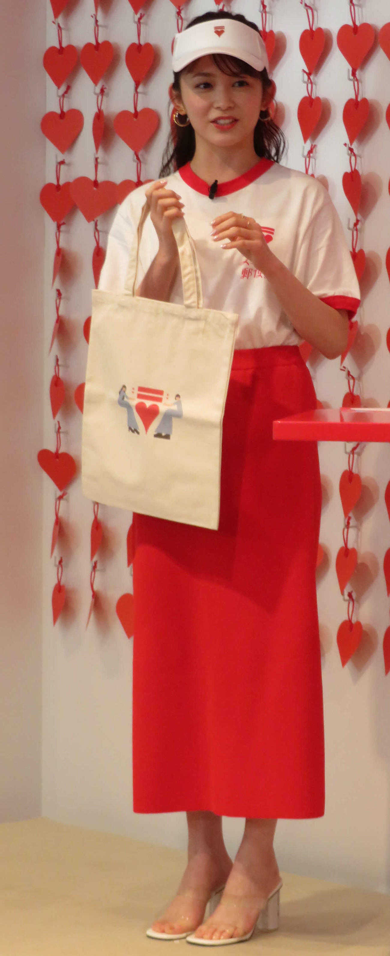 日本郵政「ズッキュン♡郵便局」メディア向けオープニングイベントに参加した久間田琳加（撮影・村上幸将）