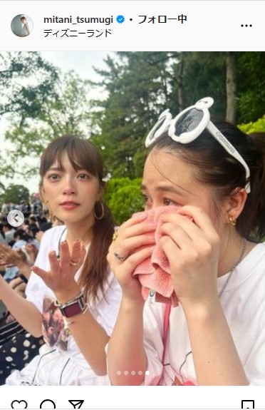 三谷紬アナウンサーのインスタグラムから