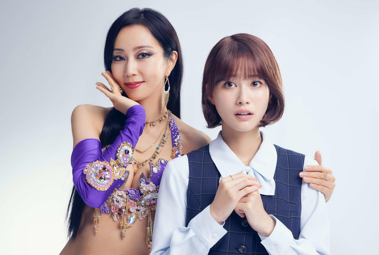 10月期日本テレビ系ドラマ「セクシー田中さん」に出演する生見愛瑠（右）、左は主演の木南晴夏