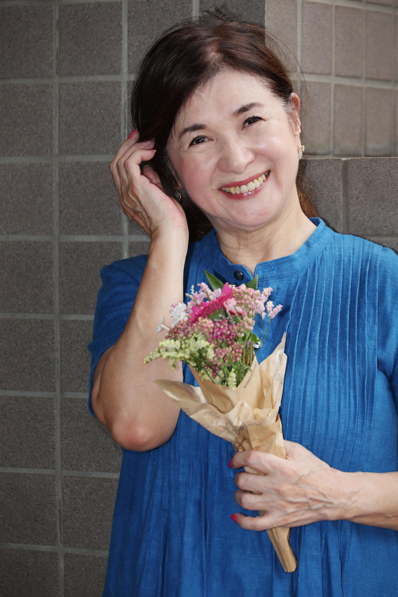 デビュー50年目で初舞台に挑戦する早瀬久美（撮影・中島郁夫）