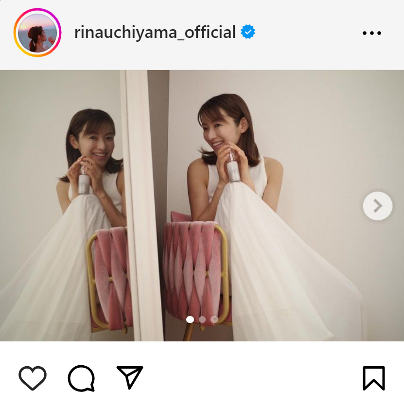 内山理名のインスタグラムから