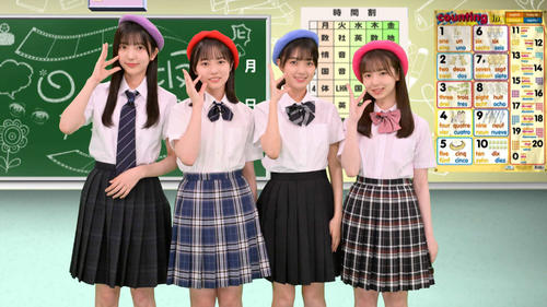 左から小西夏菜実、正源司陽子、平尾帆夏、渡辺莉奈
