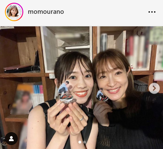日本テレビの浦野モモアナウンサーのインスタグラムから