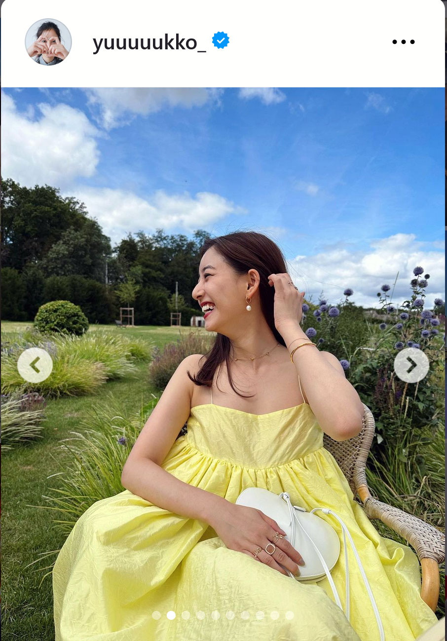 新木優子のインスタグラムから