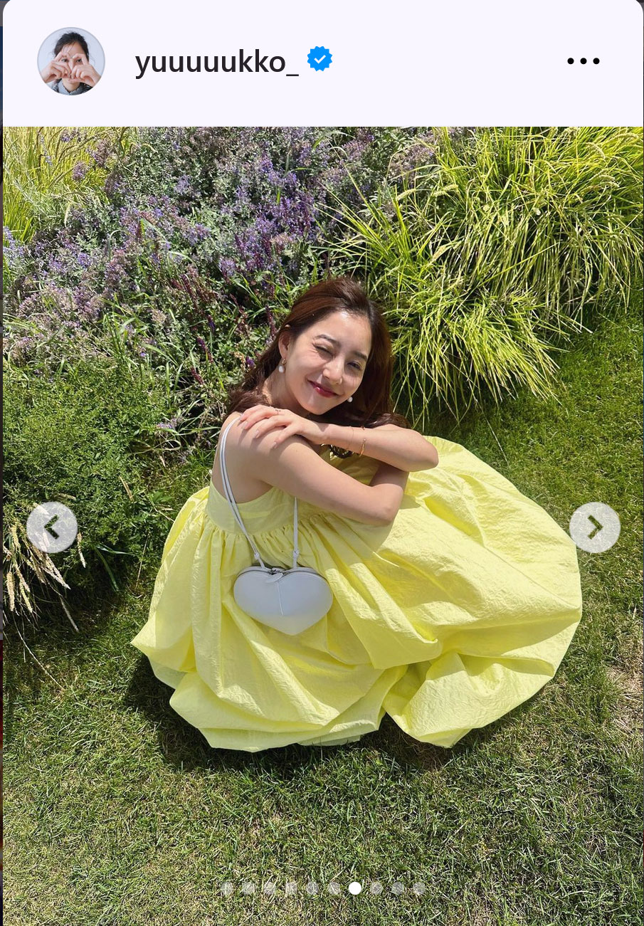 新木優子のインスタグラムから