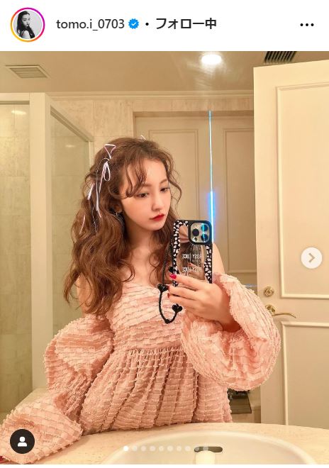 板野友美のインスタグラムから