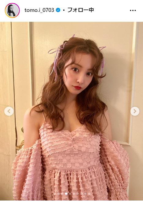 板野友美のインスタグラムから