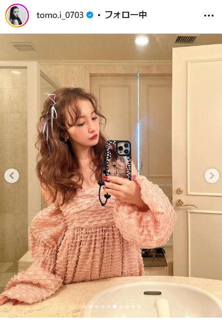 板野友美のインスタグラムから