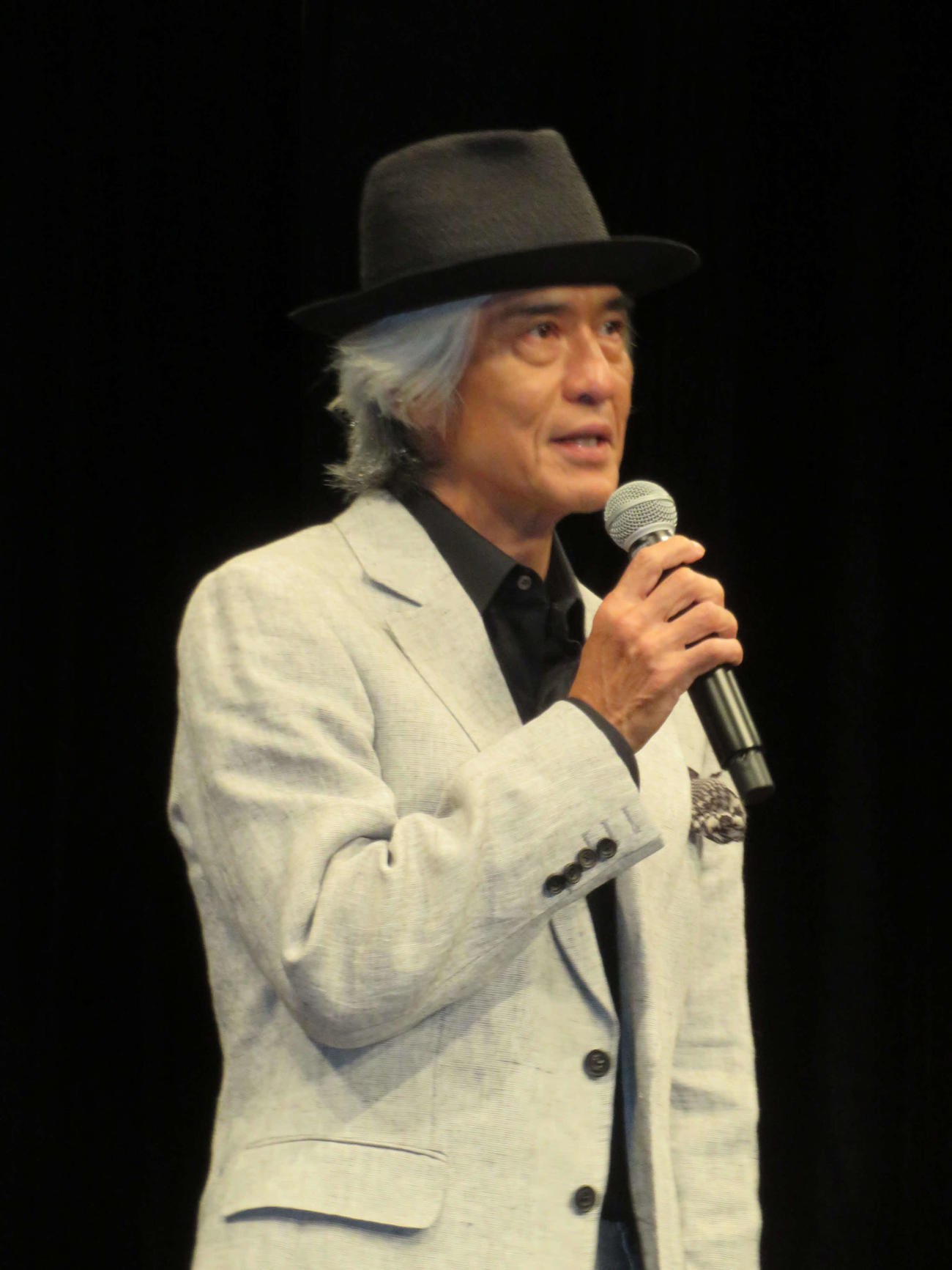 映画「春に散る」公開直前イベントに登壇した佐藤浩市（撮影・村上幸将）