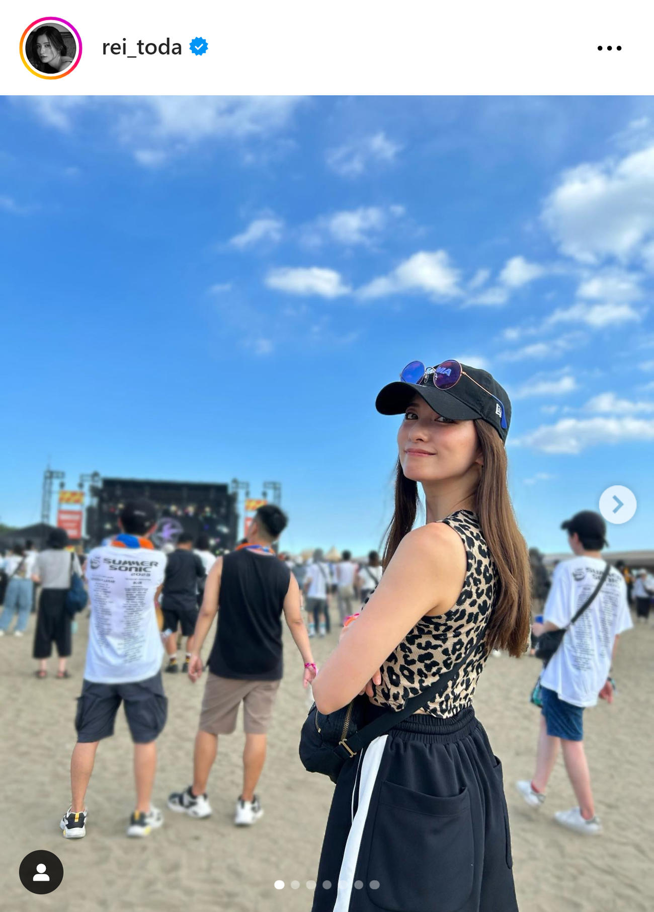 戸田れいのインスタグラムから