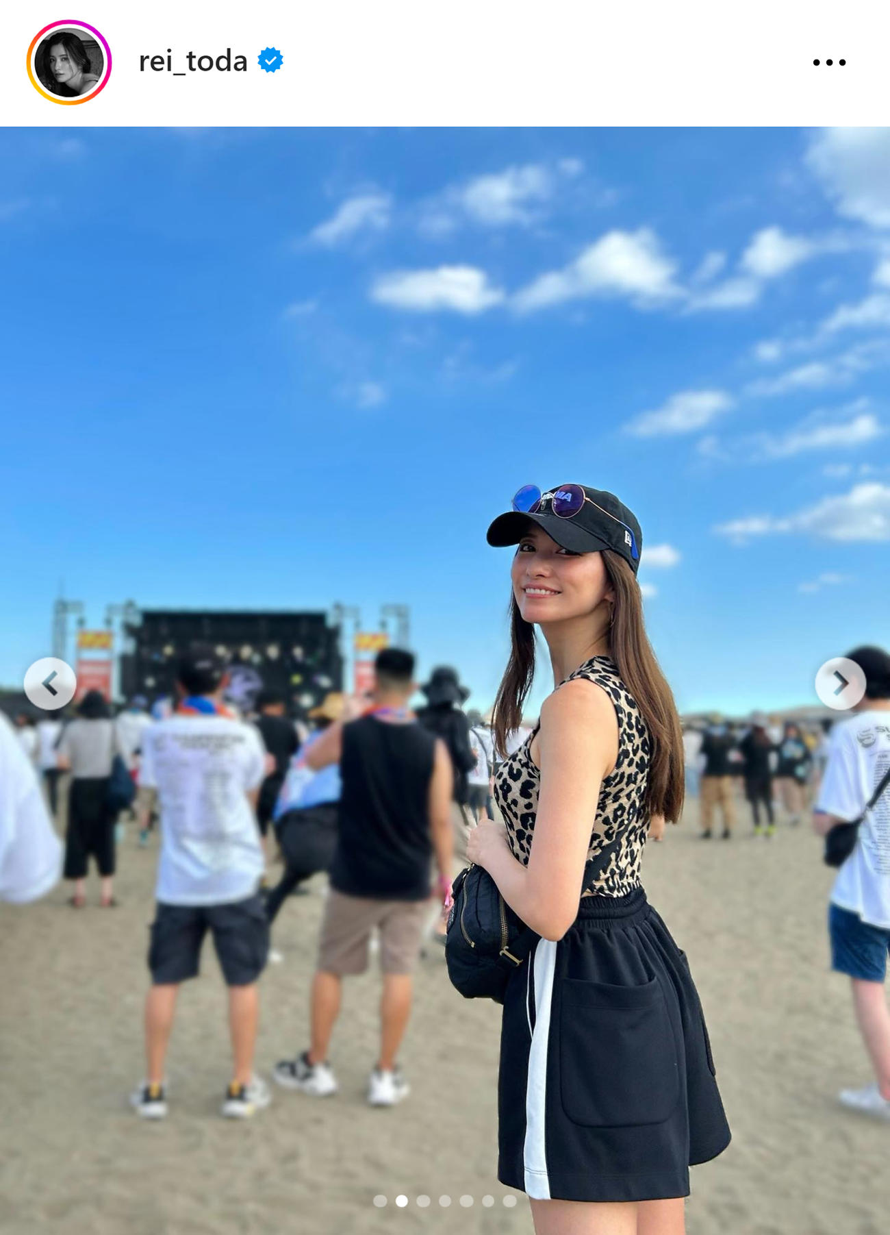 戸田れいのインスタグラムから