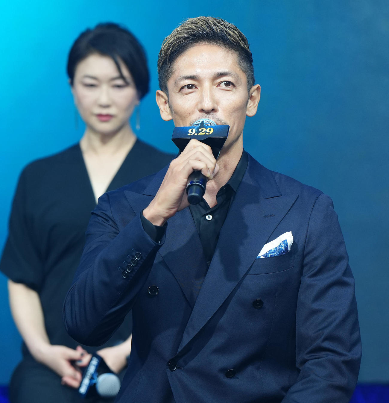 映画「沈黙の艦隊」完成報告会に臨む玉木宏（撮影・江口和貴）