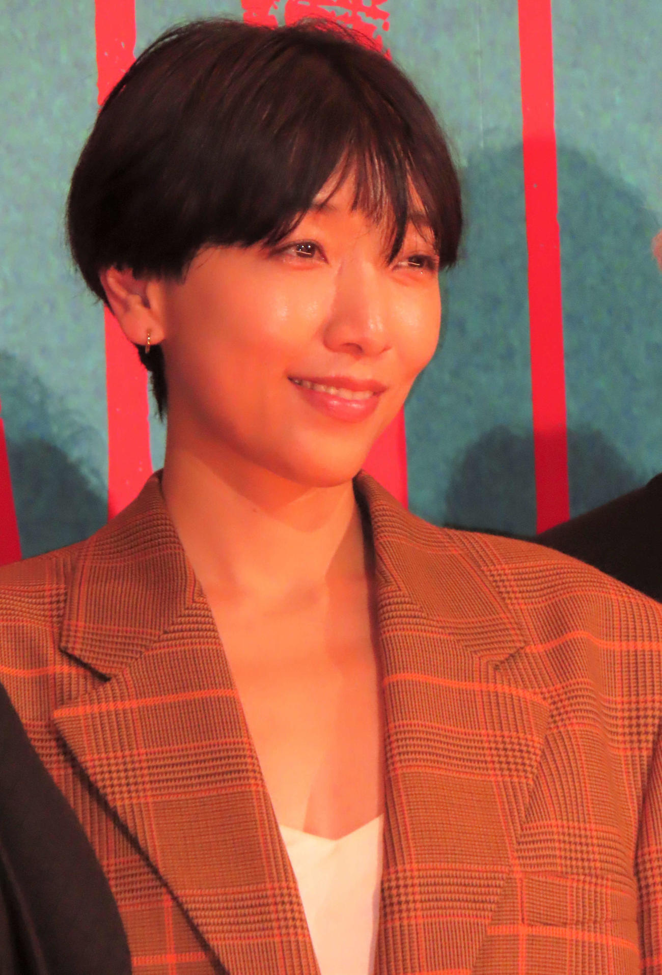 映画「BAD LANDS　バッド・ランズ」完成披露試写会に登壇した安藤サクラ