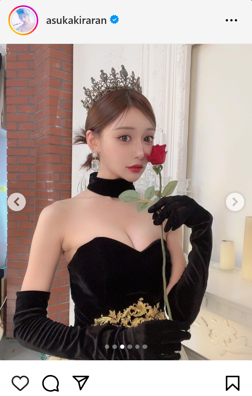 明日花キララのインスタグラムから