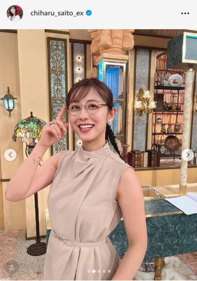 斎藤ちはるアナウンサーのインスタグラムから