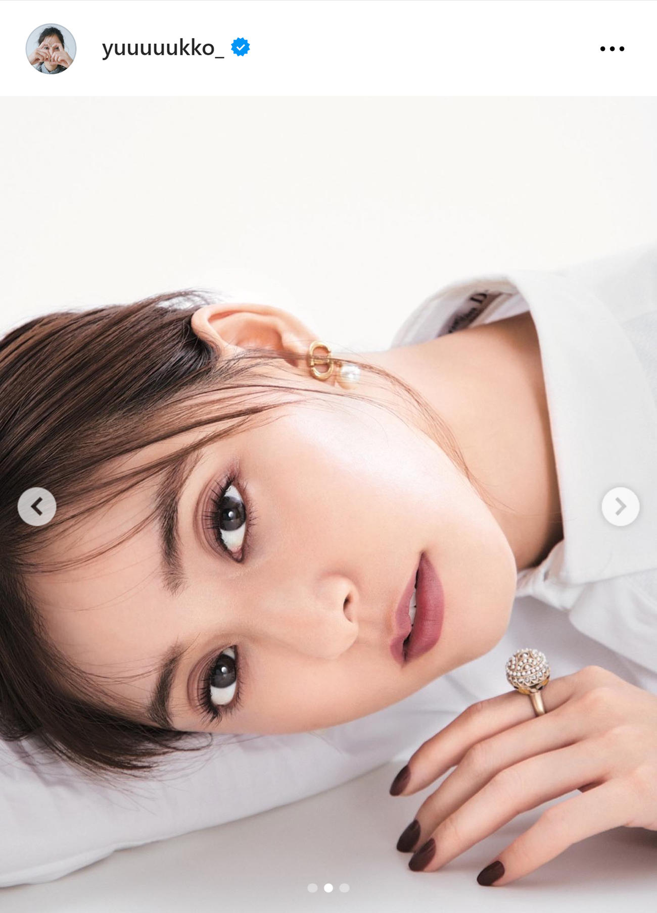 新木優子のインスタグラムから