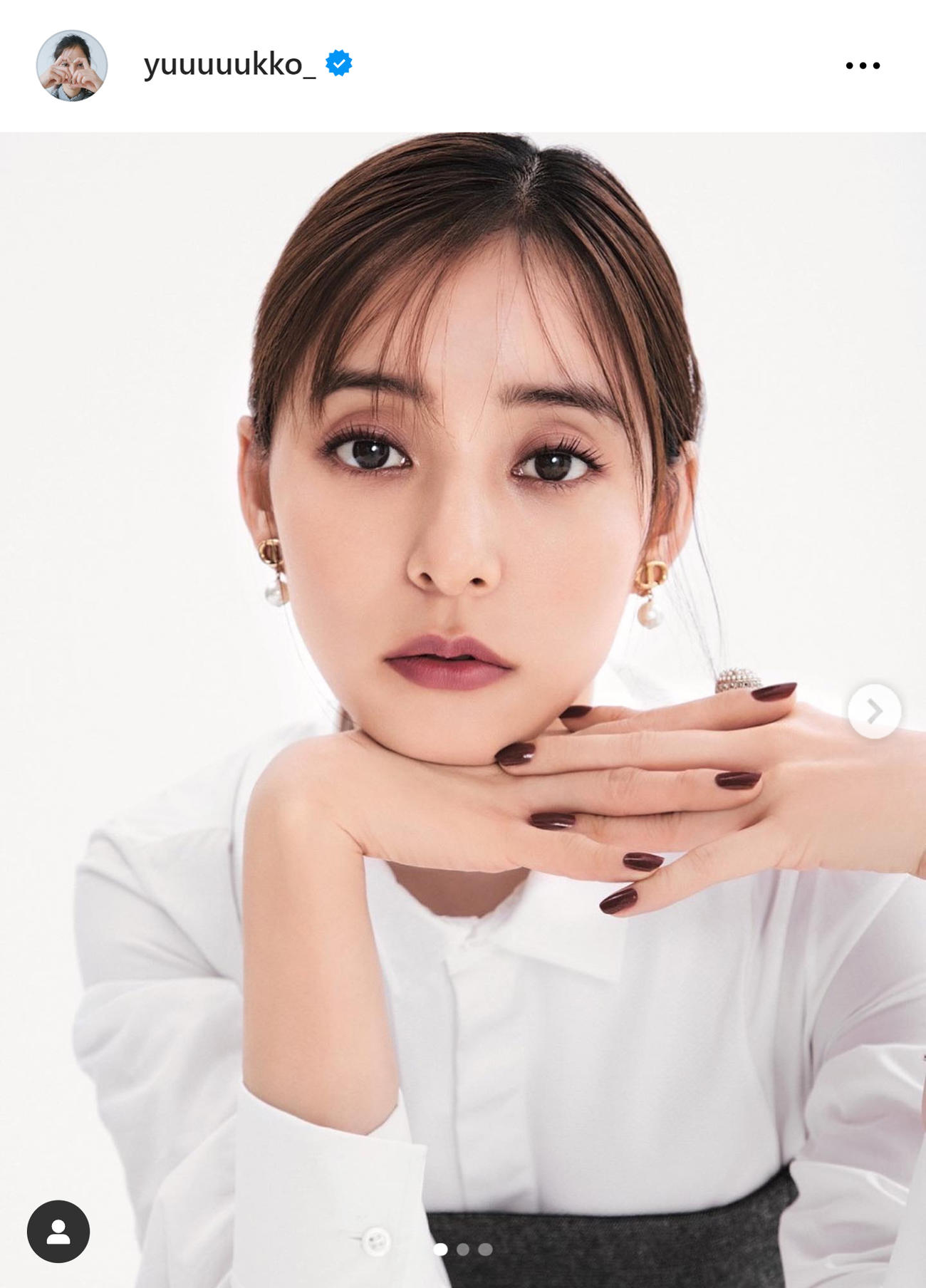 新木優子のインスタグラムから
