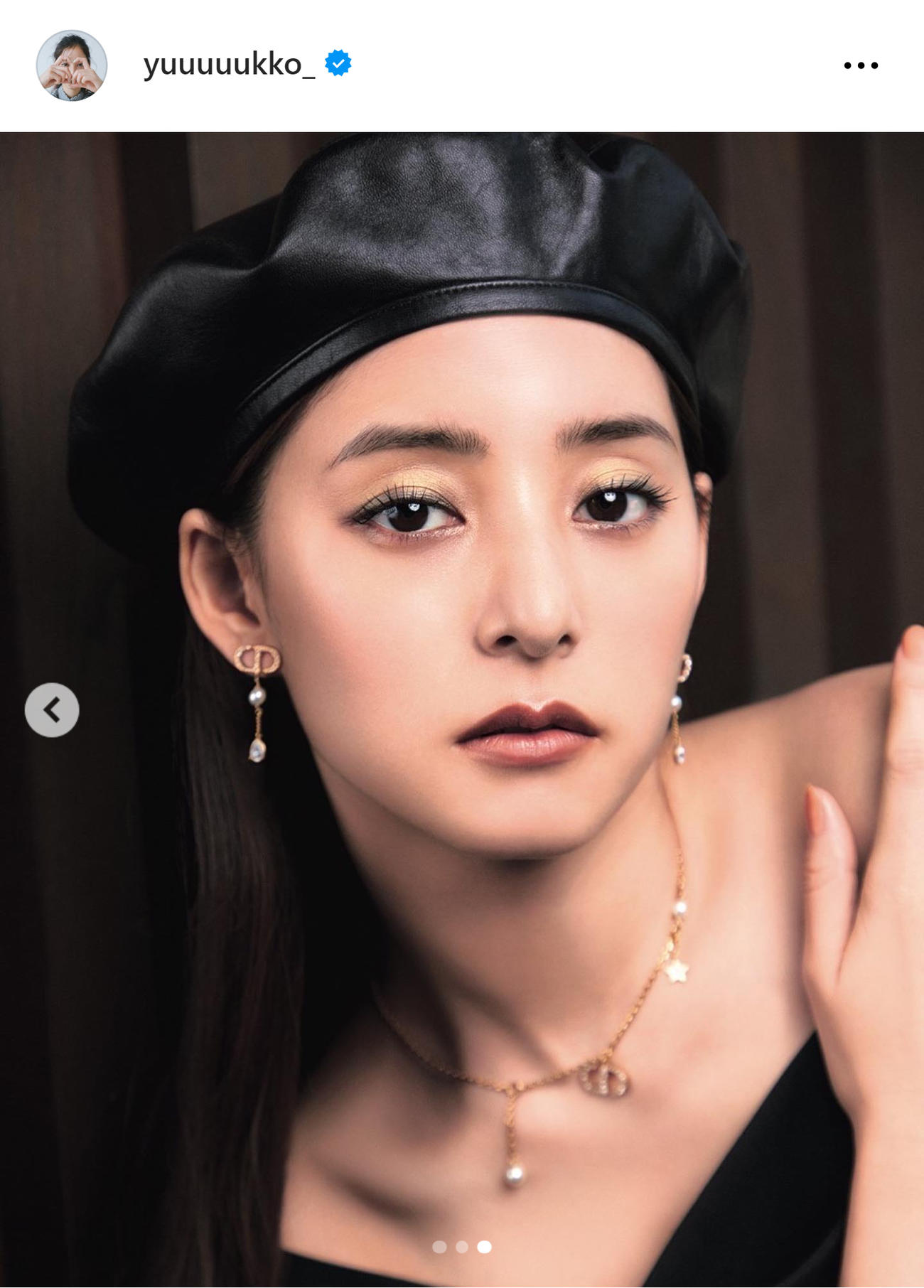 新木優子のインスタグラムから