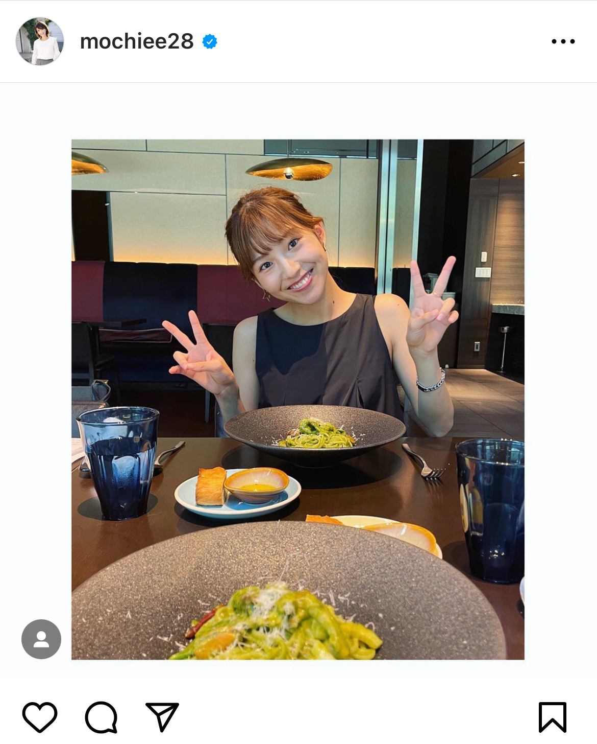 望月理恵アナのインスタグラムから