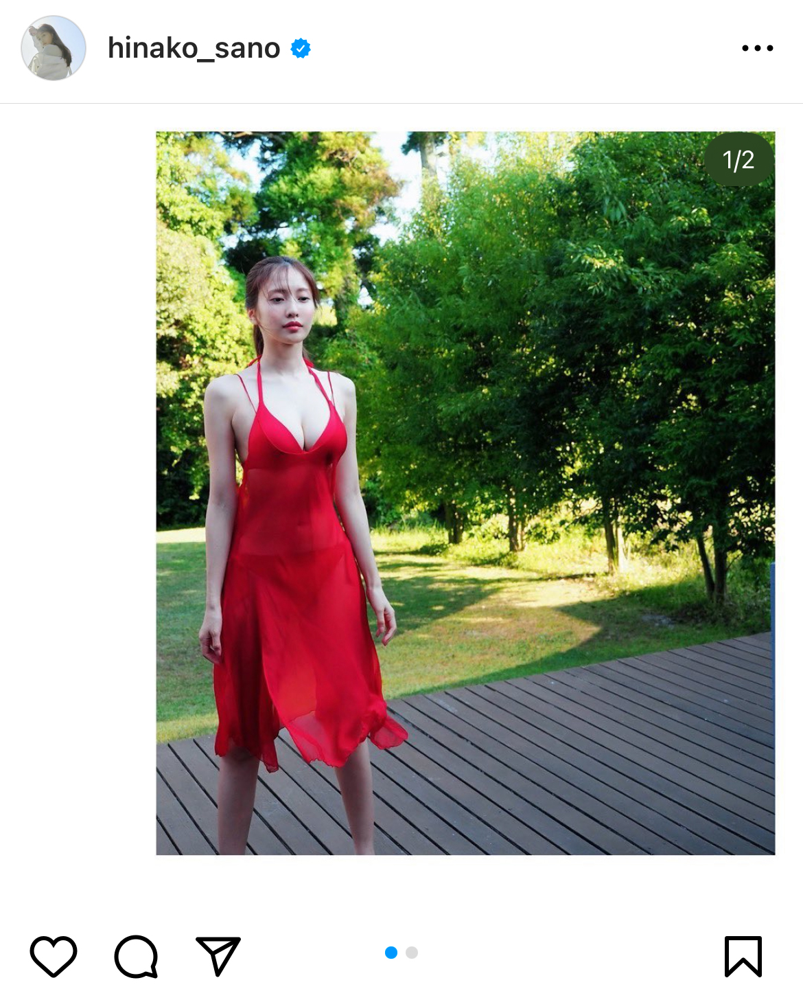 佐野ひなこのインスタグラムから
