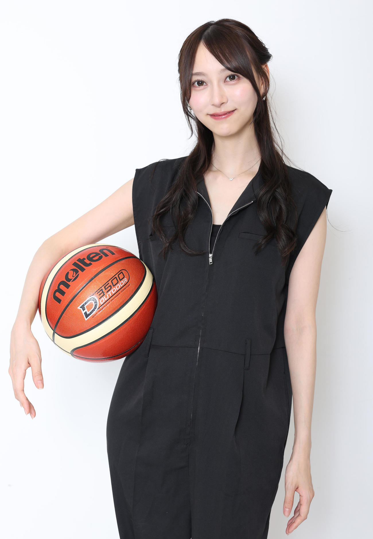 バスケットボールへの熱い思いを語ってくれた乃木坂46の弓木奈於（撮影・野上伸悟）