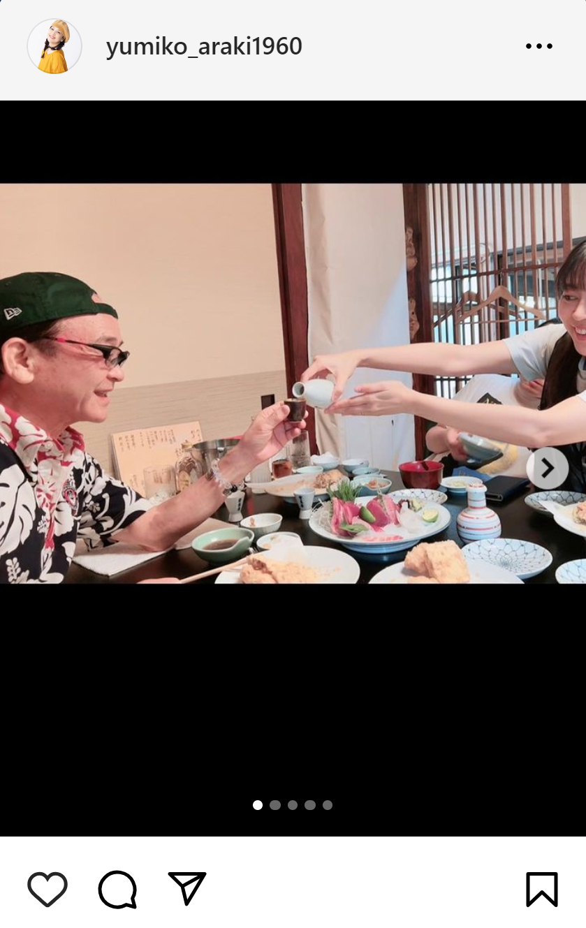 荒木由美子のインスタグラムから