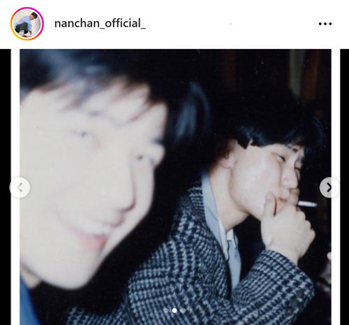 南原清隆がデビュー直後の写真公開…当時もフラッシュでハレーション