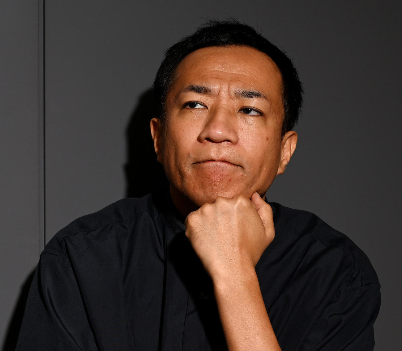 映画監督に挑戦するナイツ塙宣之（撮影・滝沢徹郎）