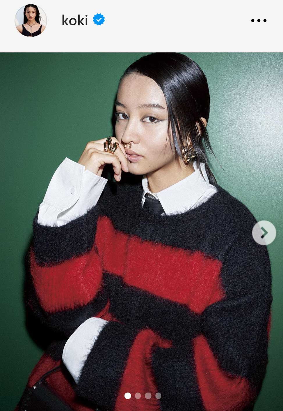 Koki，のインスタグラムから