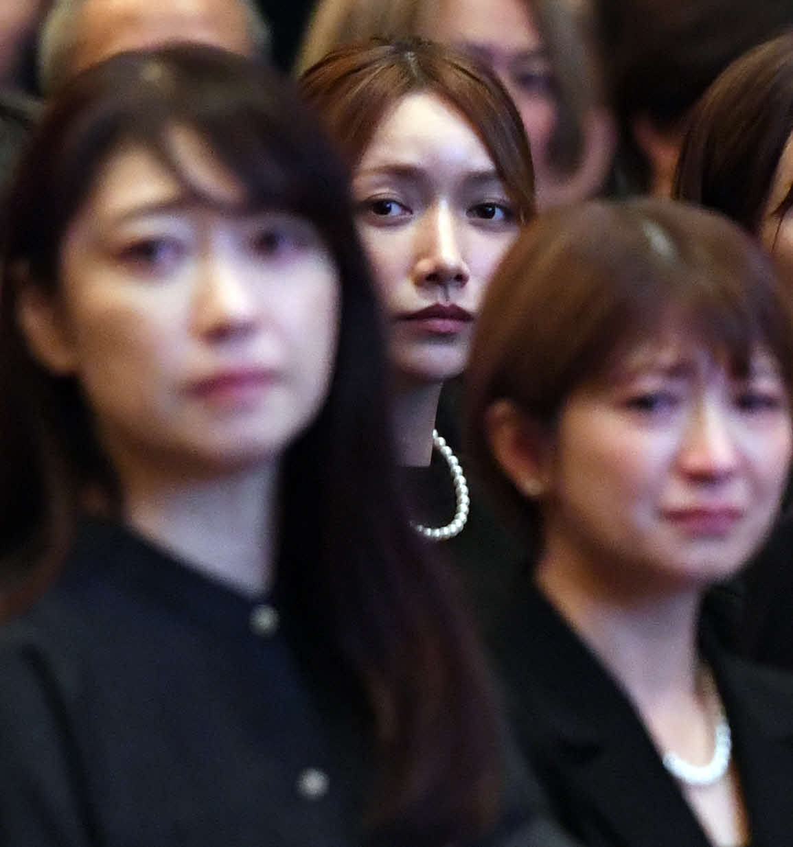 「夏まゆみ　魂に出会う会」に参列した後藤真希（撮影・たえ見朱実）