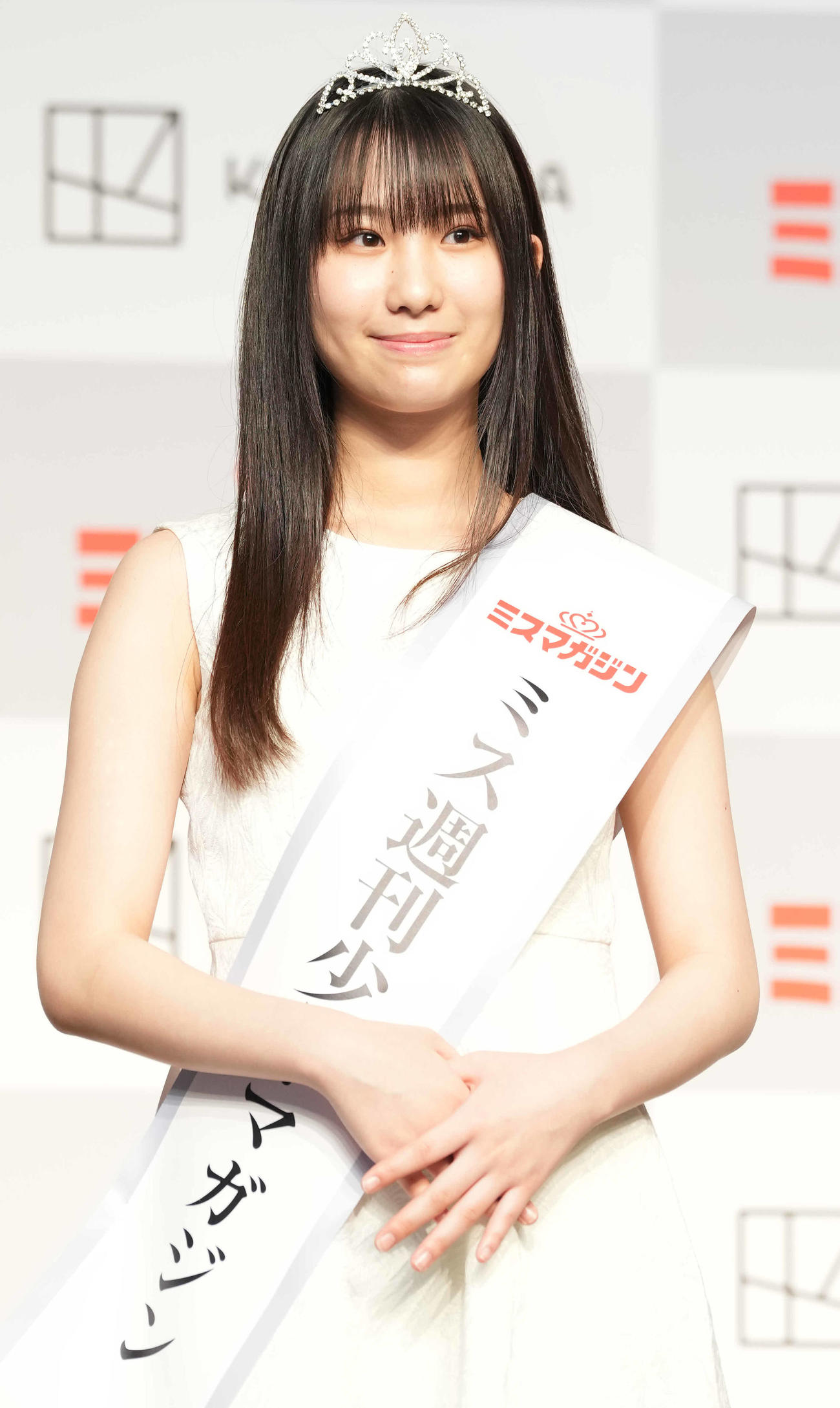 ミスマガジン2023ミス週刊少年マガジンを受賞した西尾希美（撮影・鈴木みどり）