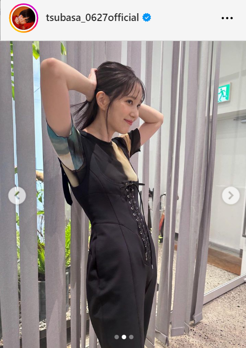 本田翼、くびれウエストの美ボディーライン浮き出るジャンプスーツ姿に