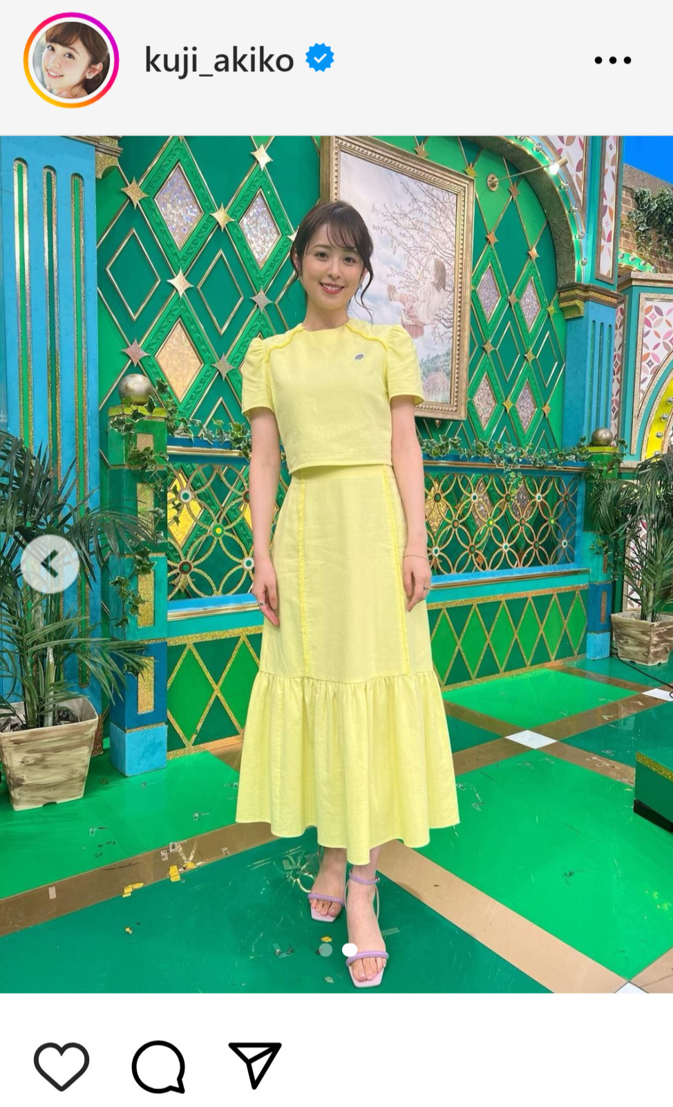久慈暁子のインスタグラムから