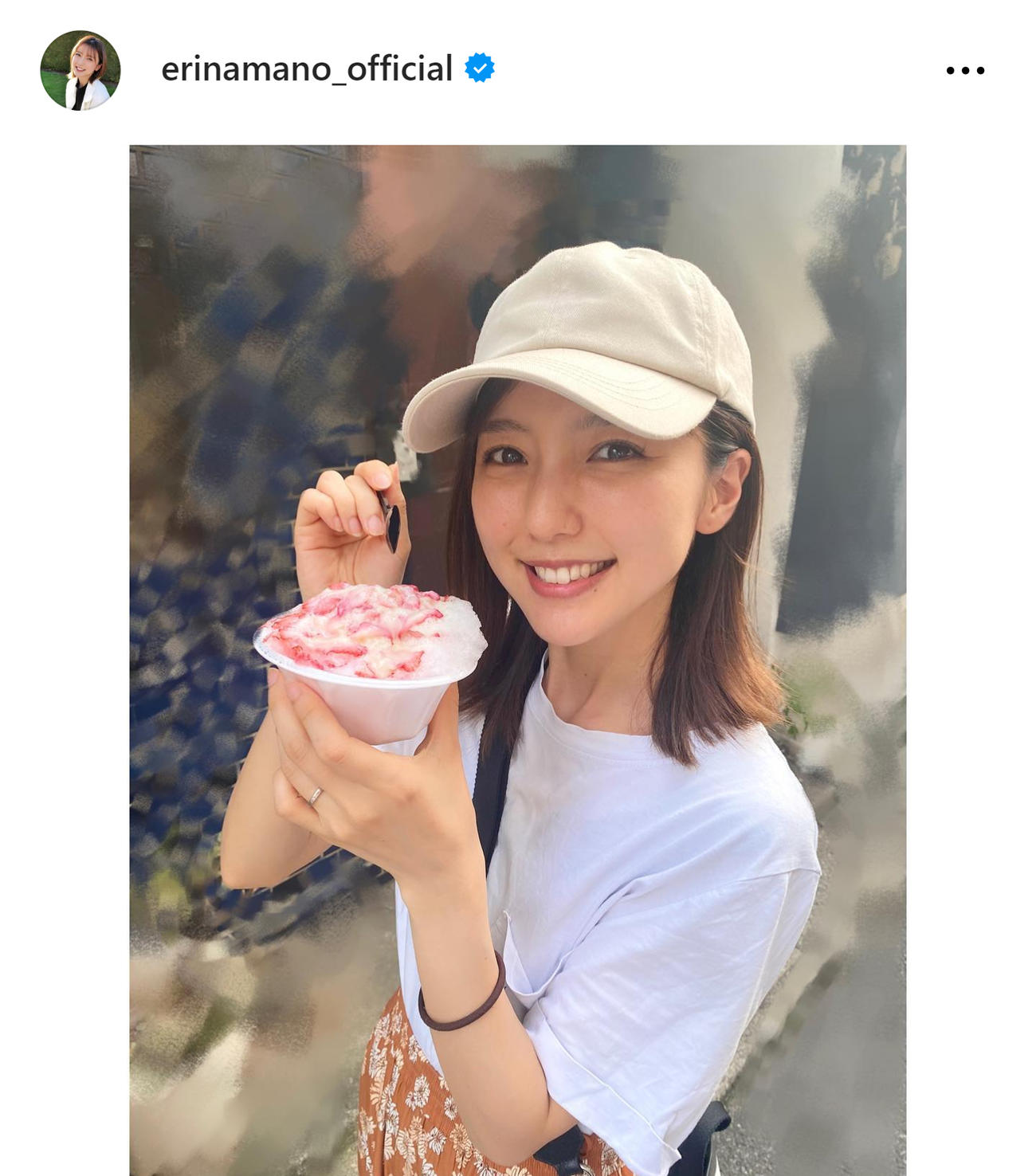 真野恵里菜のインスタグラムから