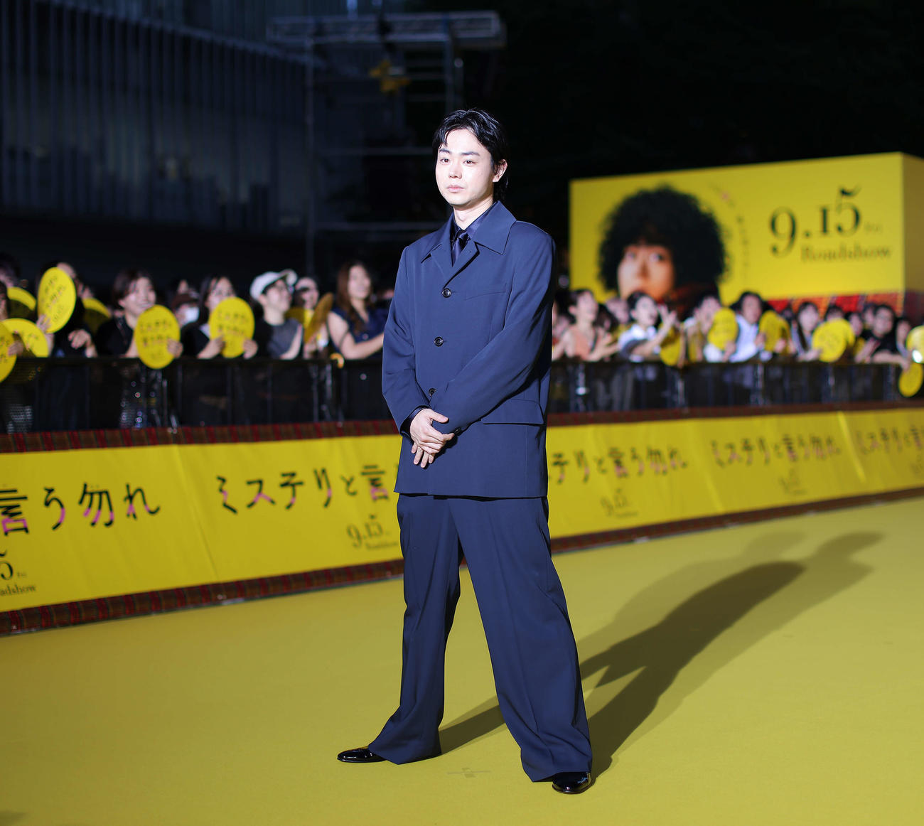 「ミステリと言う勿れ」プレミアイベントに臨む菅田将暉（撮影・河田真司）
