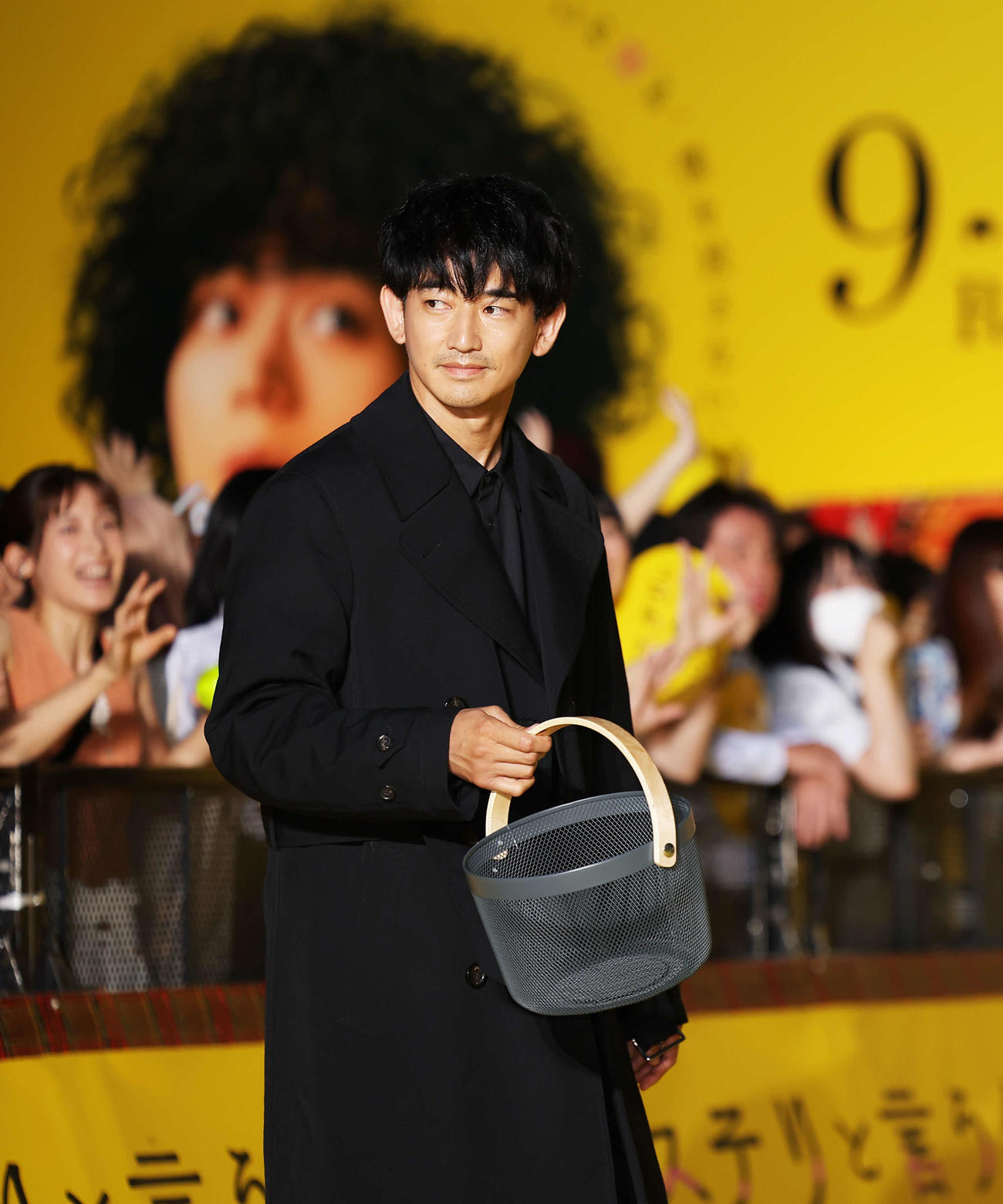 「ミステリと言う勿れ」プレミアイベントに臨む永山瑛太（撮影・河田真司）