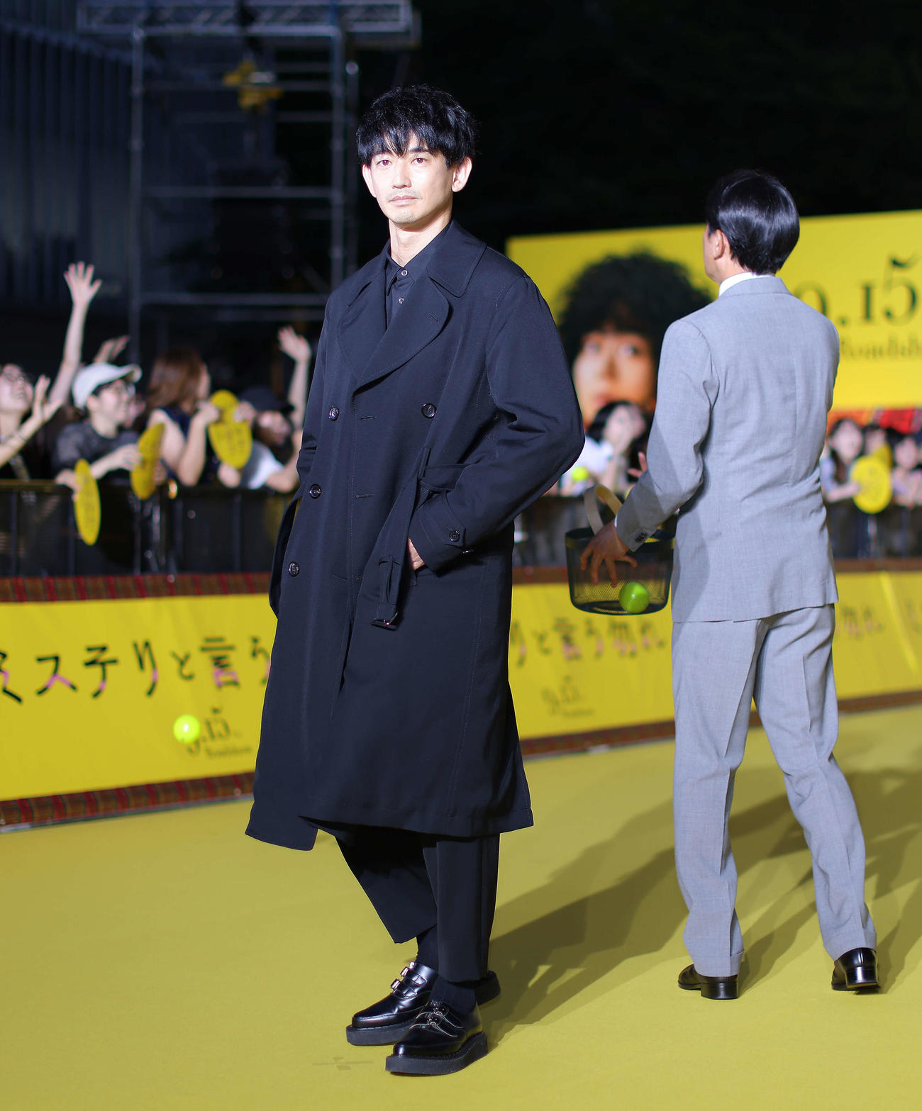 「ミステリと言う勿れ」プレミアイベントに臨む永山瑛太（撮影・河田真司）