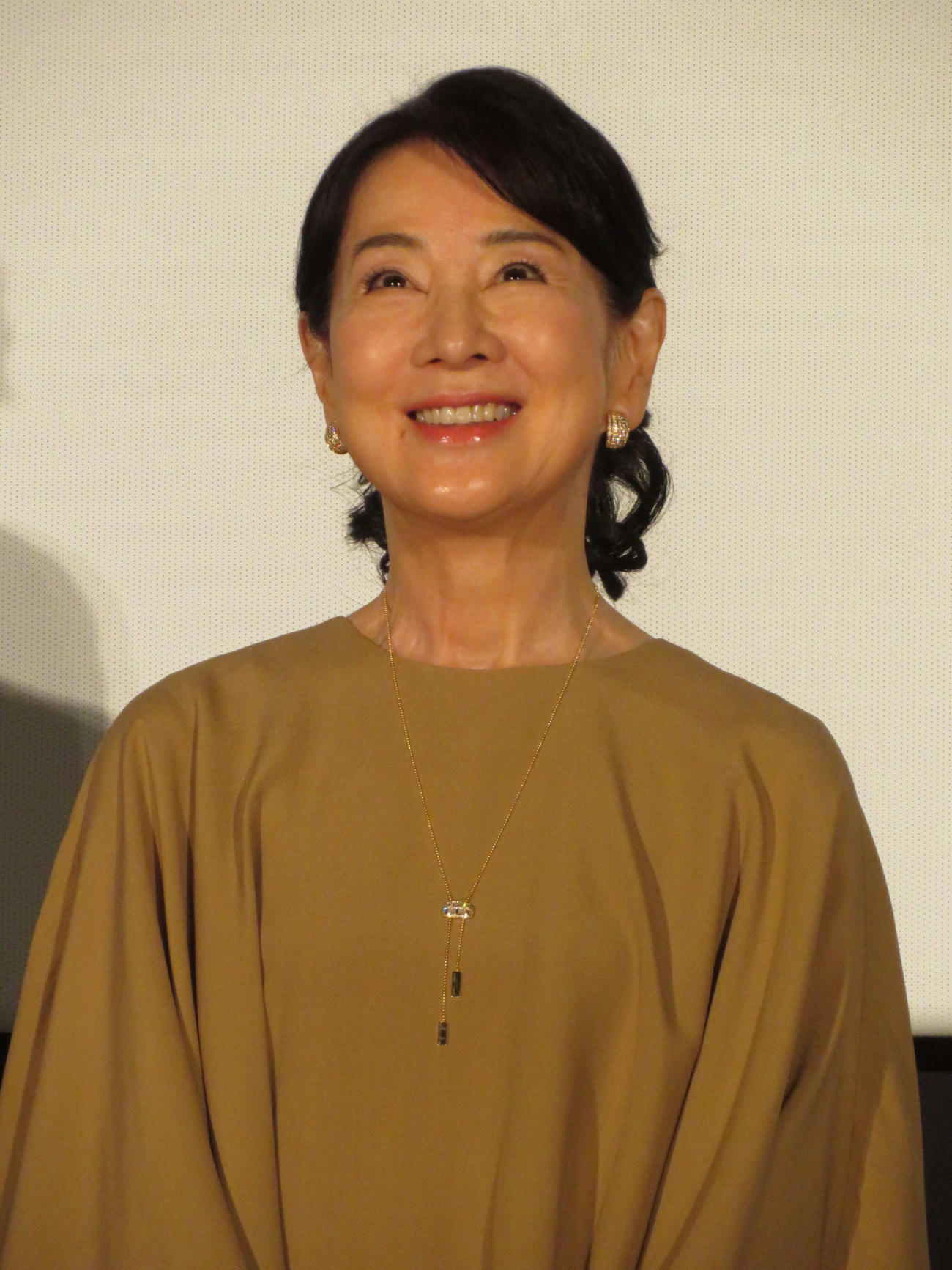 映画「こんにちは、母さん」初日舞台あいさつに登壇した吉永小百合（撮影・村上幸将）