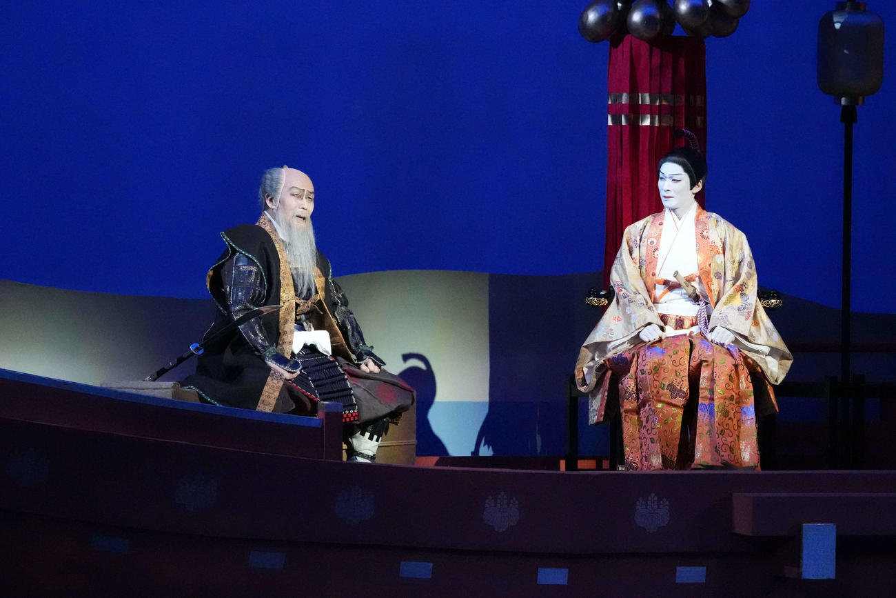 「二條城の清正」に出演する松本白鸚（左）、市川染五郎（C）松竹