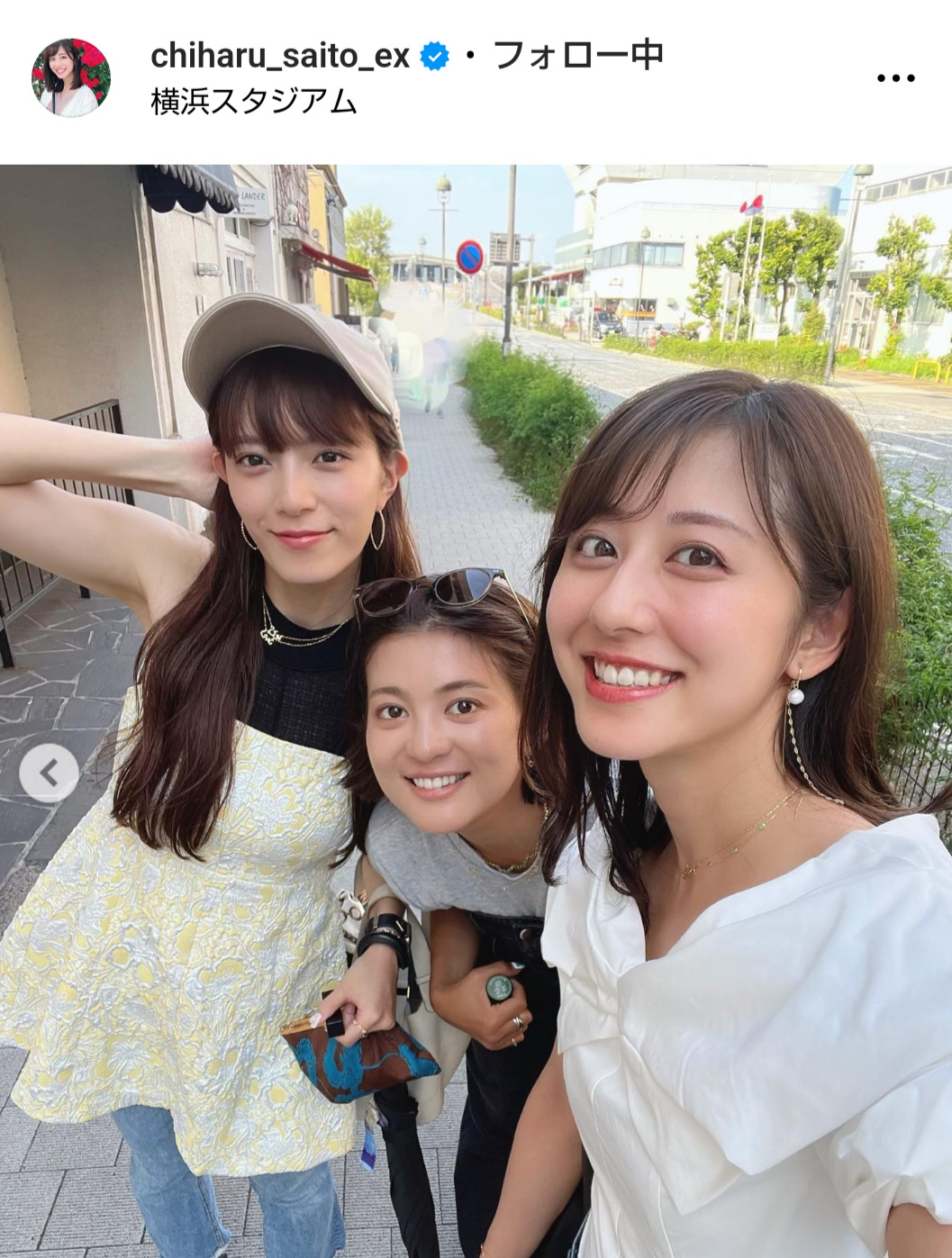 斎藤ちはるアナウンサーのインスタグラムから