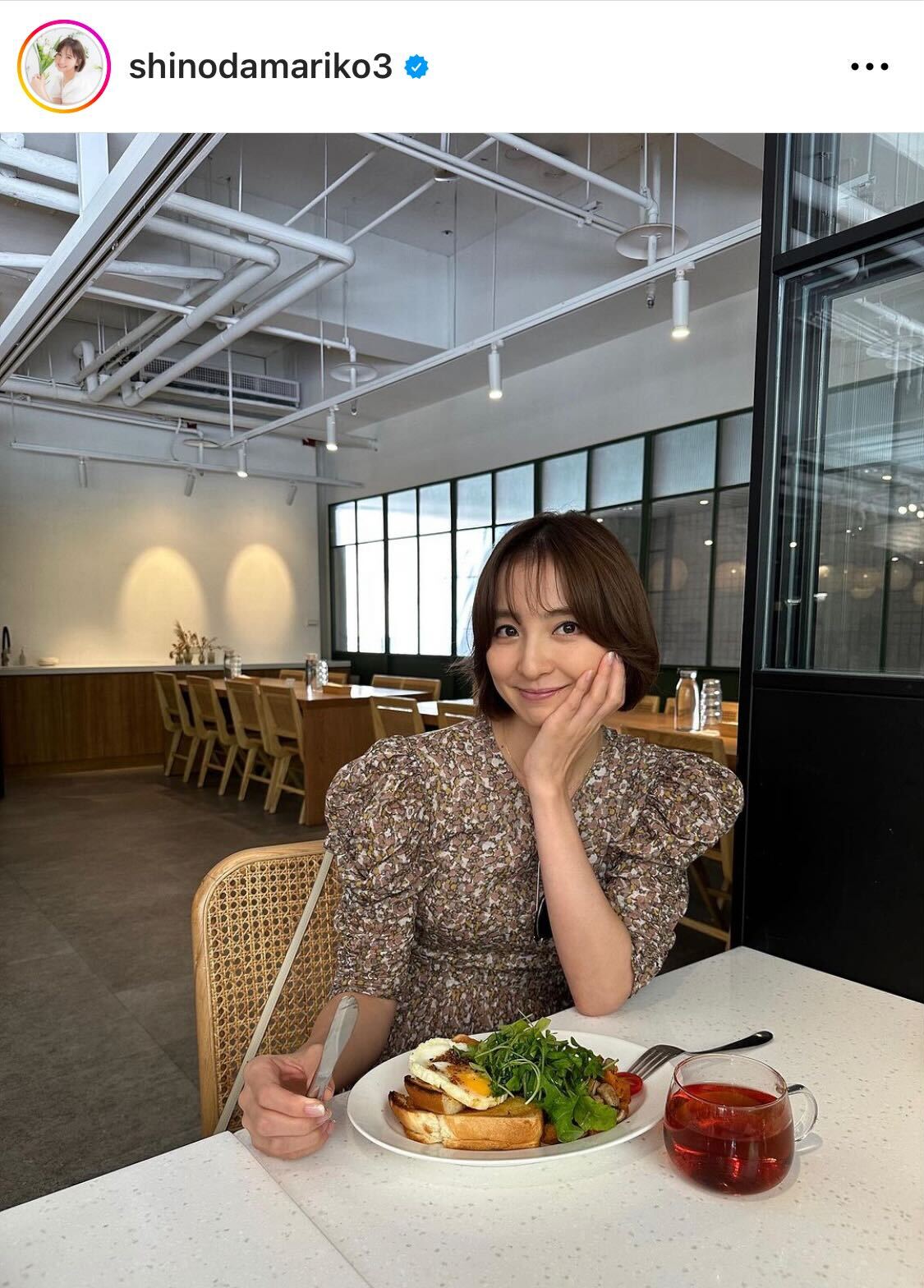 「夏の思い出」を投稿した篠田麻里子（篠田麻里子のインスタグラムから）